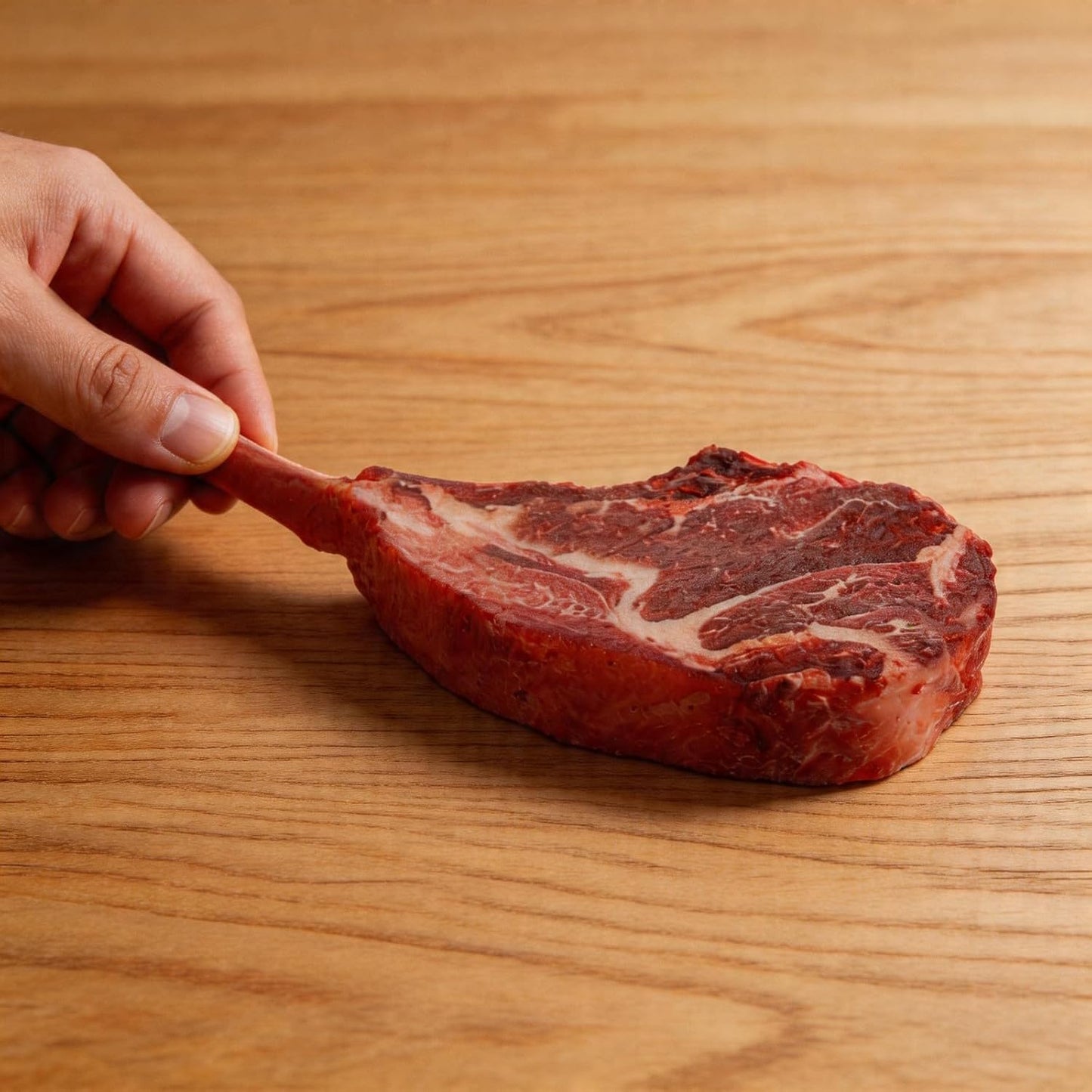 LOGOFUN Lifelike Artificial Steak Beef Model Fake Realistic Meat Photography Prop for Kitchen Display Restaurant