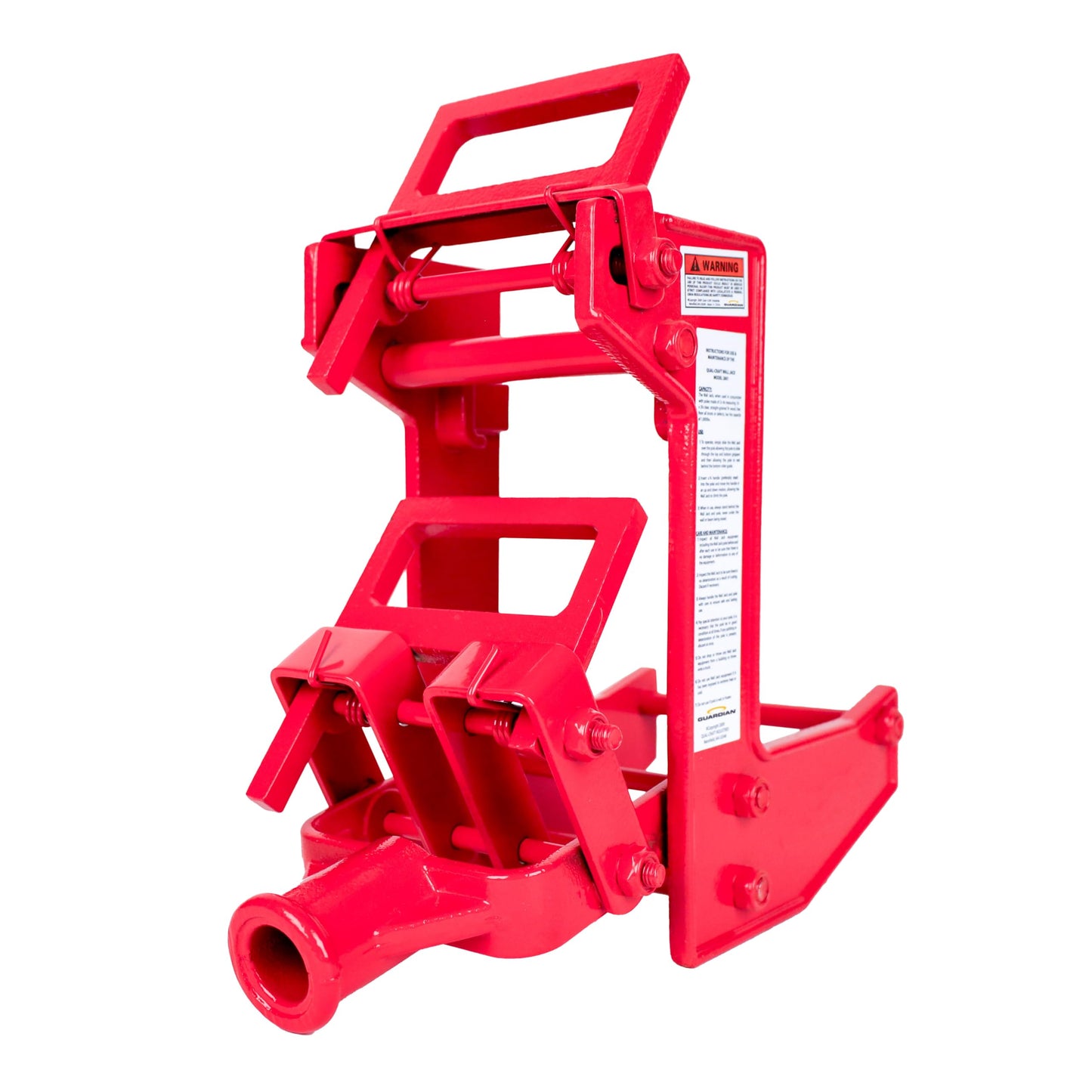 Guardian 2601 Portable Wall Jack For Use with 1-1/2 X 3-1/2 Inch Wood Poles Or 3-1/4 inch OD Steel Pipe 1000lb Load Capacity Cast Iron