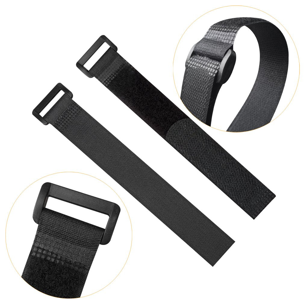 YiwerDer 32Pcs Reusable Fastening Cable Straps and Cable Ties with Buckles, Variety Sizes 8"-12"-18"-24"-36", Premium Adjustable Multi-Purpose Hook and Loop Cinch Strap Cord Ties