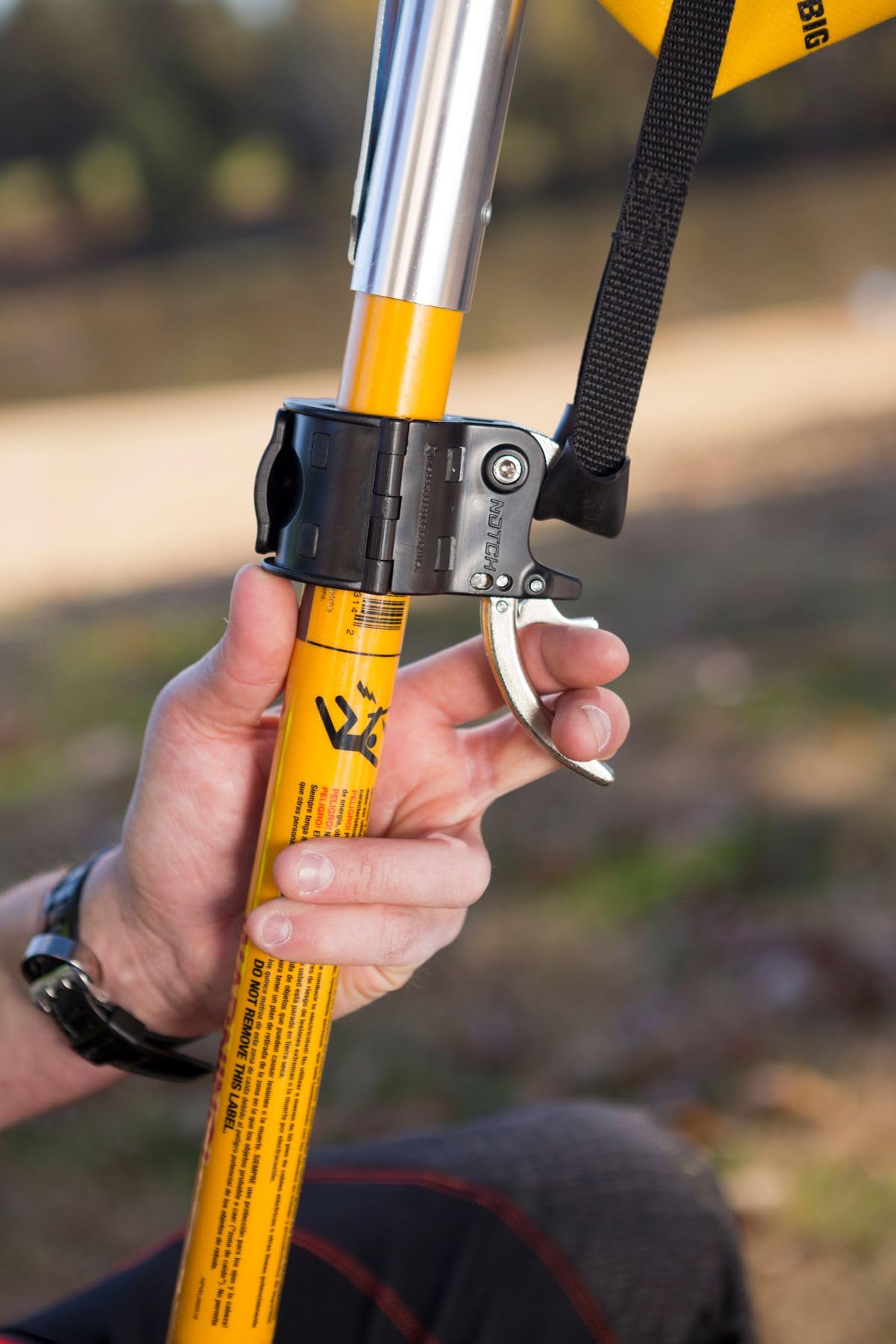 Notch Big Shot Trigger Improves Launching, Accuracy & Line Setting, Quick Mid-Pole Attachment to All 1.25" Round Utility Grade Fiberglass Poles, Integrated Safety Latch (50011)