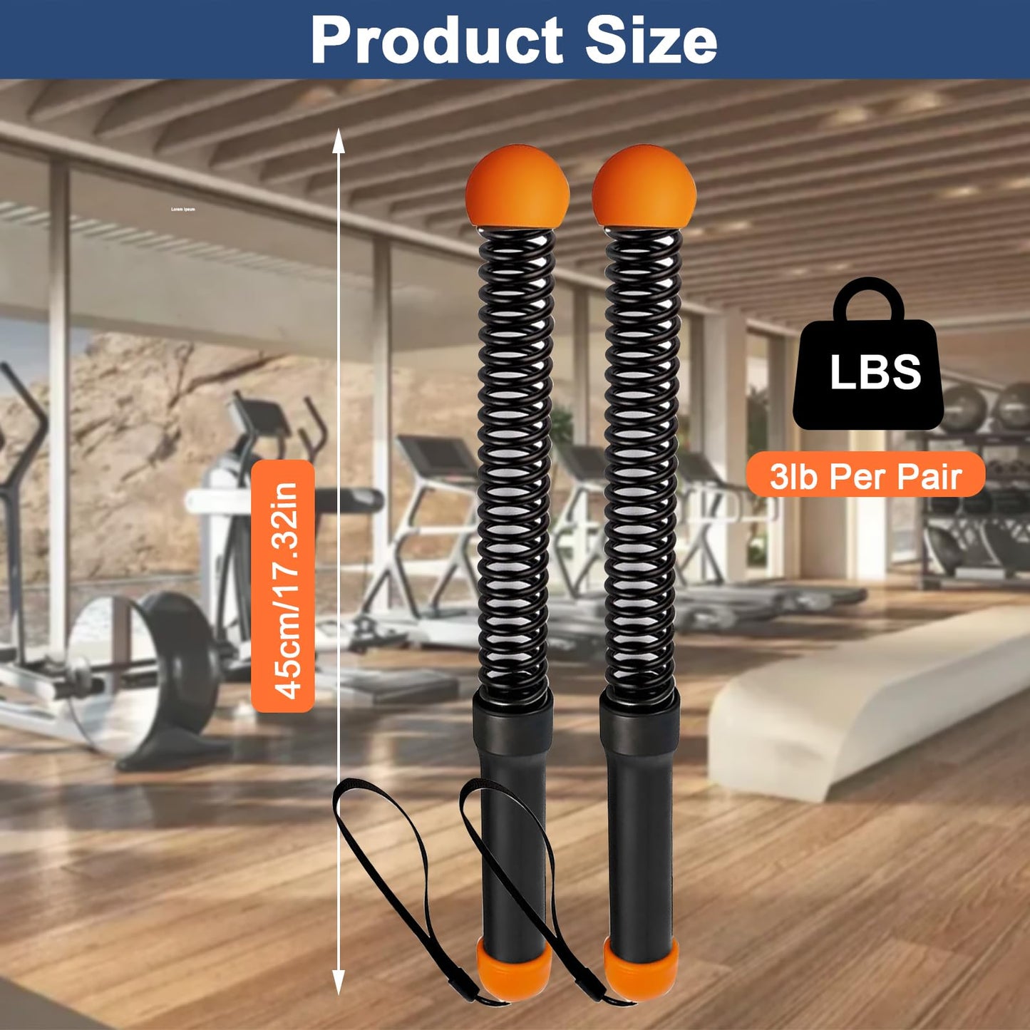 Weighted Ropeless Battle Ropes, Heavy Duty Portable Cordless Battle Ropes for Home Gym, Exercise Equipment for Low-Impact Aerobic Training, Strength & HIIT, for Men & Women