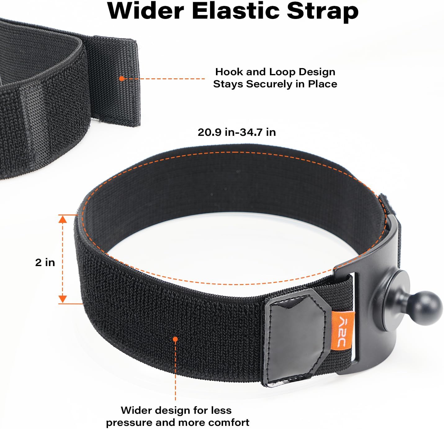 A2C 360 Magnetic Guitar Phone Holder Mount with Adjustable Elastic Strap | Rotatable Ball Head | Guitar Accessory Gift