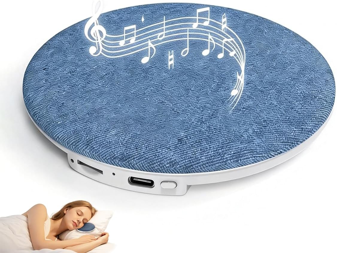 LIDEEYA Pillow Speaker, Bluetooth Pillow Speaker for Sleeping with White Noise, Under Pillow Speaker, Ultra-Thin