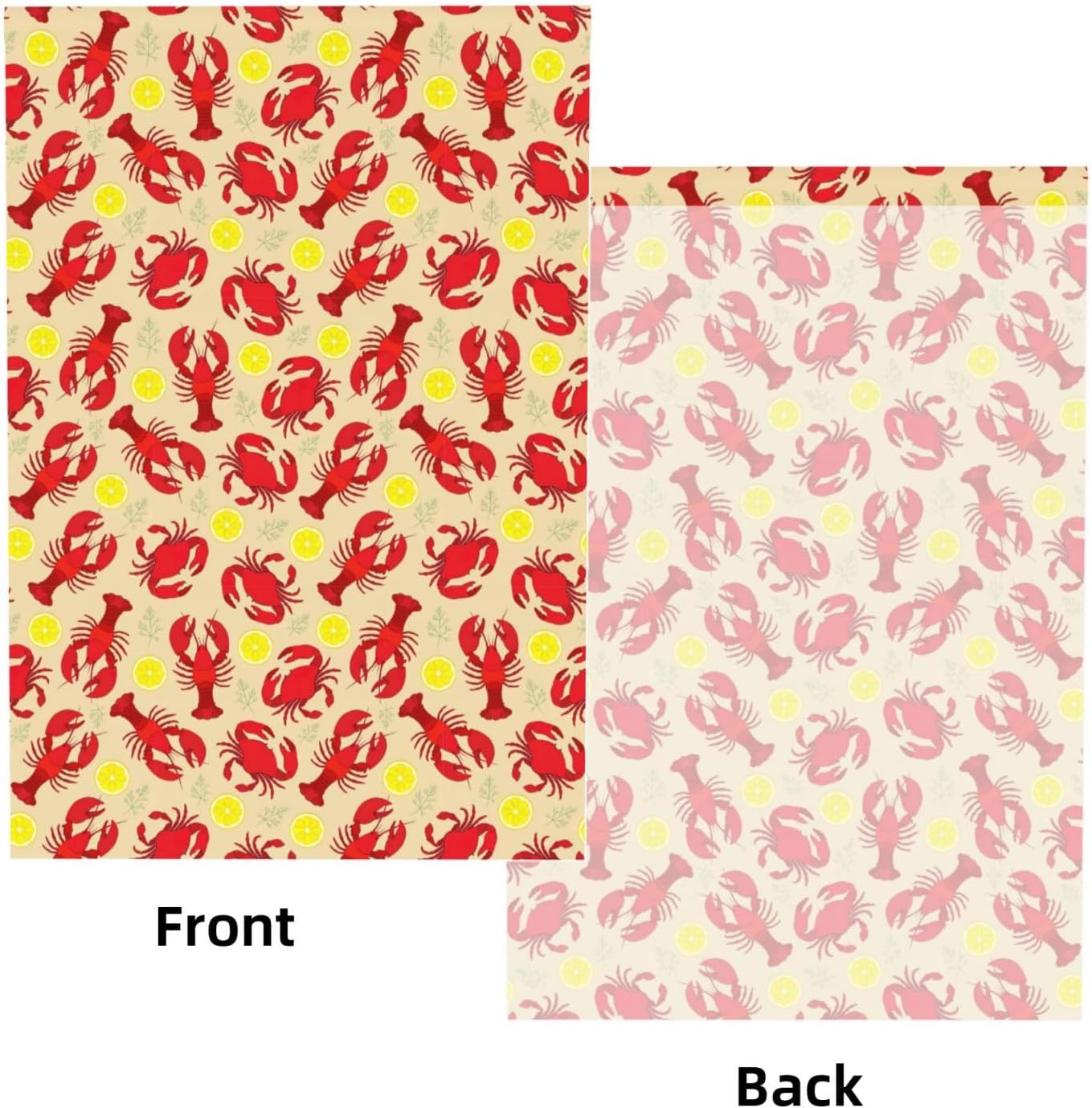 YQxwJL Lobster and Crab Print Studio Backdrop, Large Photo Backdrop for Professional Photography Studio and Events(No