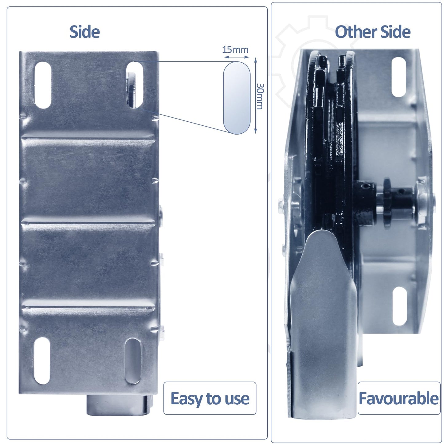 LAJIAOZ Garage Door Chain Hoist - 4:1 Reduced Drive Heavy Duty Hoist for Roll Up Doors and Jackshaft Garage Door Openers