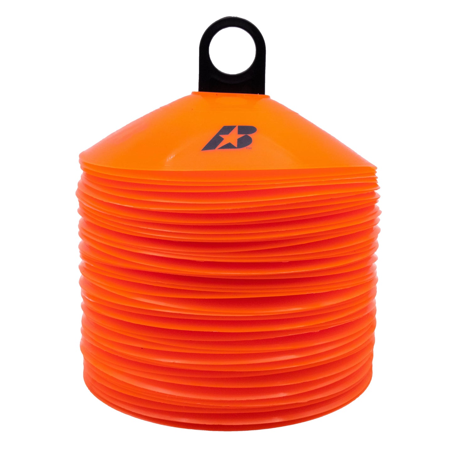Baden | Flexible & Durable 7.25" Training Cones | Indoor/Outdoor All Sports | Orange | 50 Pack