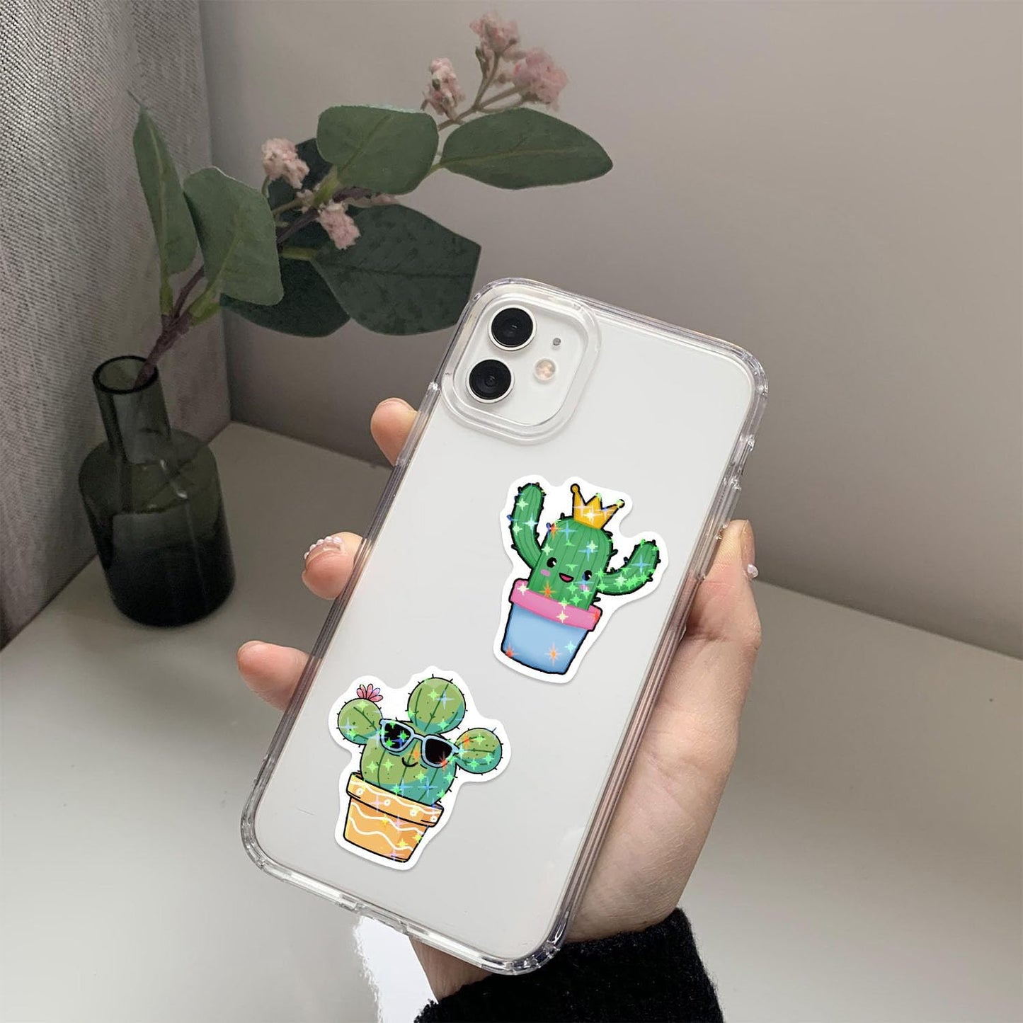 Beuthar 50Pcs Pack, Packs Cactus Stickers Waterproof Graffiti Stickers for Laptop, Scrapbook, Suitcase, Guitar, Kindle