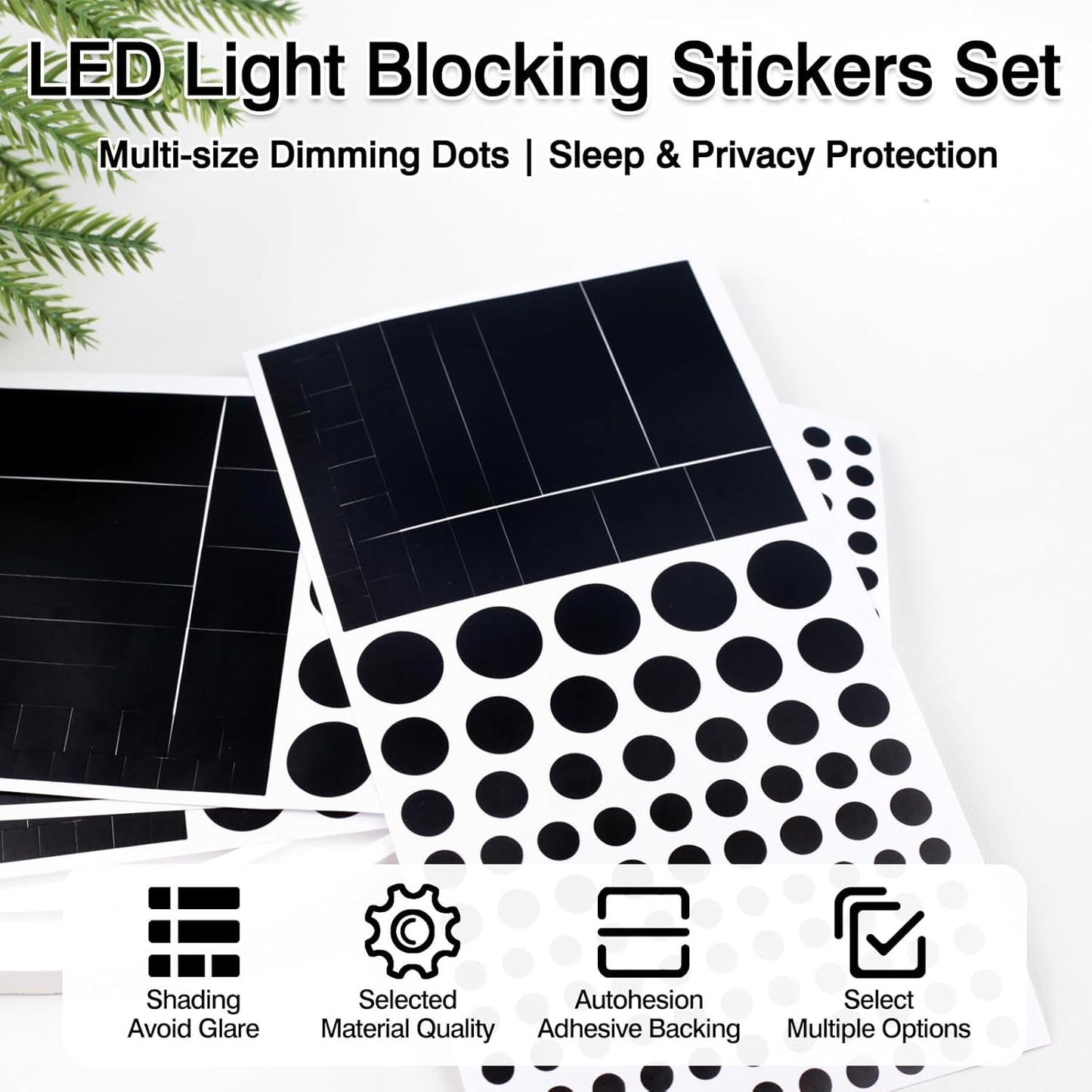 Brvlsoc Vinyl Webcam Covers Restickable Privacy Stickers for Laptop, Smartphone, Tablet, Smart TV & Game Console Black