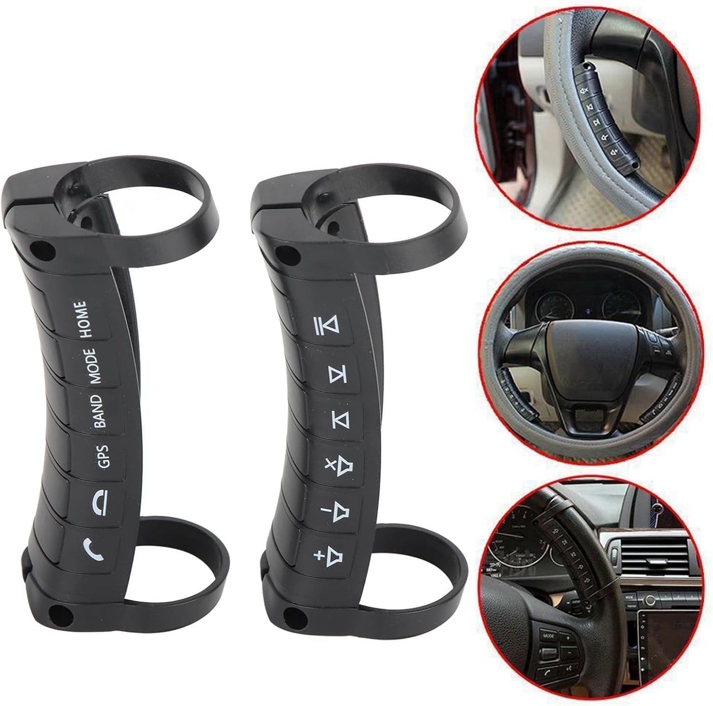 Tomotato Universal Wireless Steering Wheel Control - Compatible with Car DVD/Radio/Navigation Systems, Plug & Play