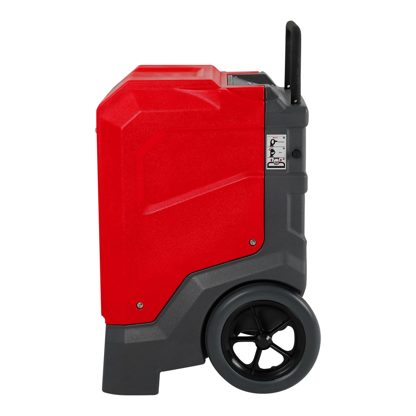MOUNTO 310 Pints LGR Commercial Dehumidifier with Built-In Pump and Drain Hose – Portable, Heavy-Duty Dehumidifier with Wheels for Basements, Garages, Home, and Job Sites (Red)
