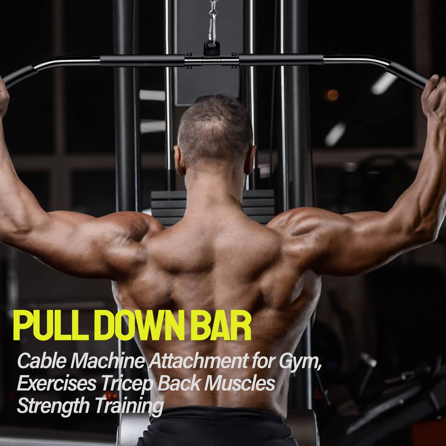 Weight Cable Pulley System Gym, Upgraded Fitness LAT and Lift Pulley System Attachments for LAT Pull Down, Biceps Curl Workout, Tricep, Home Gym Gravity Pulley System Set.