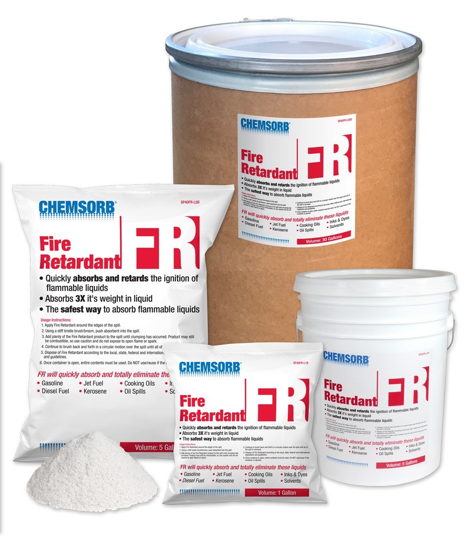 Chemsorb Fr - Flammable Liquid Retardant Absorbent, White