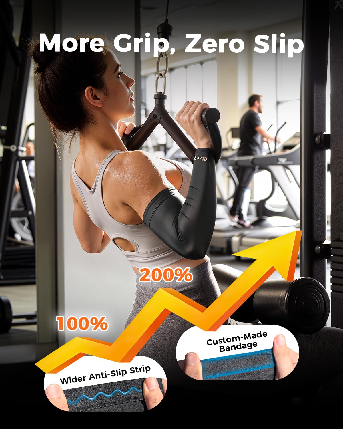 Copper-Infused Compression Arm Sleeve for Men & Women [Stronger Support & Perfect Fit] Ultra Breathable Full Arm Brace for Forearm, Bicep, Triceps - Tennis Elbow, Basketball, Arthritis, Tendonitis