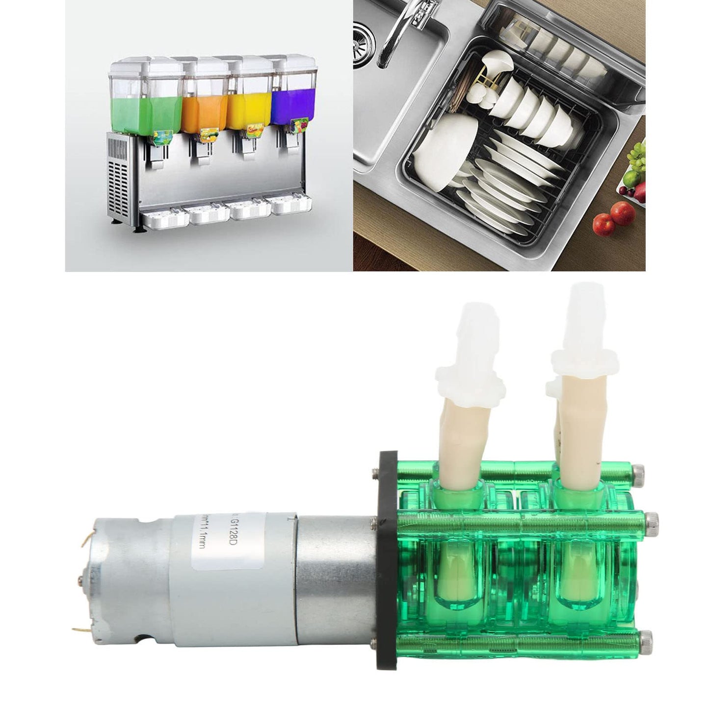 Peristaltic Metering Pumps Dual Head High Peristaltic Pump Liquid Dosing Pump with BPT Tube for Lab Analytical Liquid Liquid Sampling Analysis
