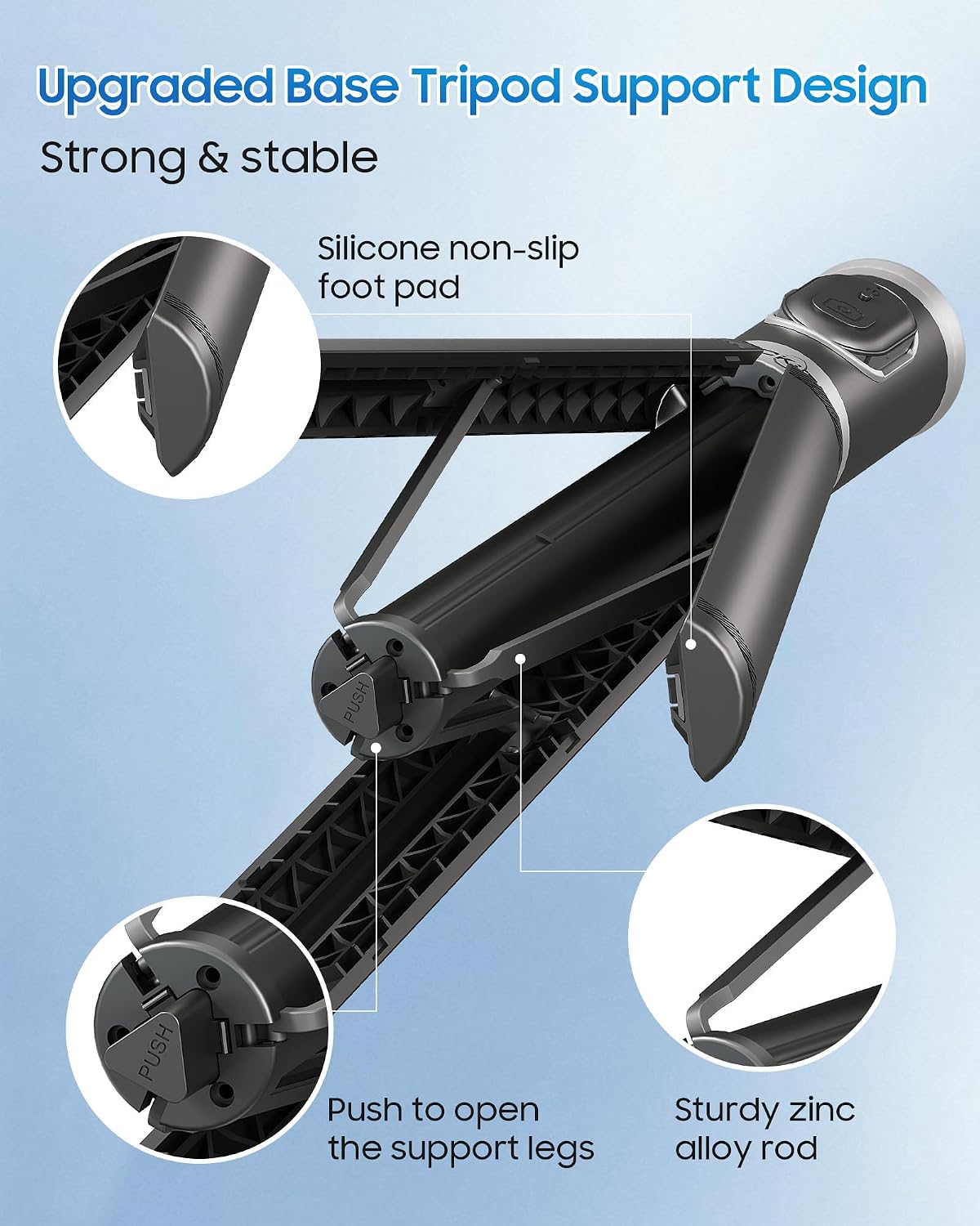 ACKIMA 67" Selfie Stick Tripod, All in One Phone Tripod with Wireless Remote, Extendable Compact Tripods Portable