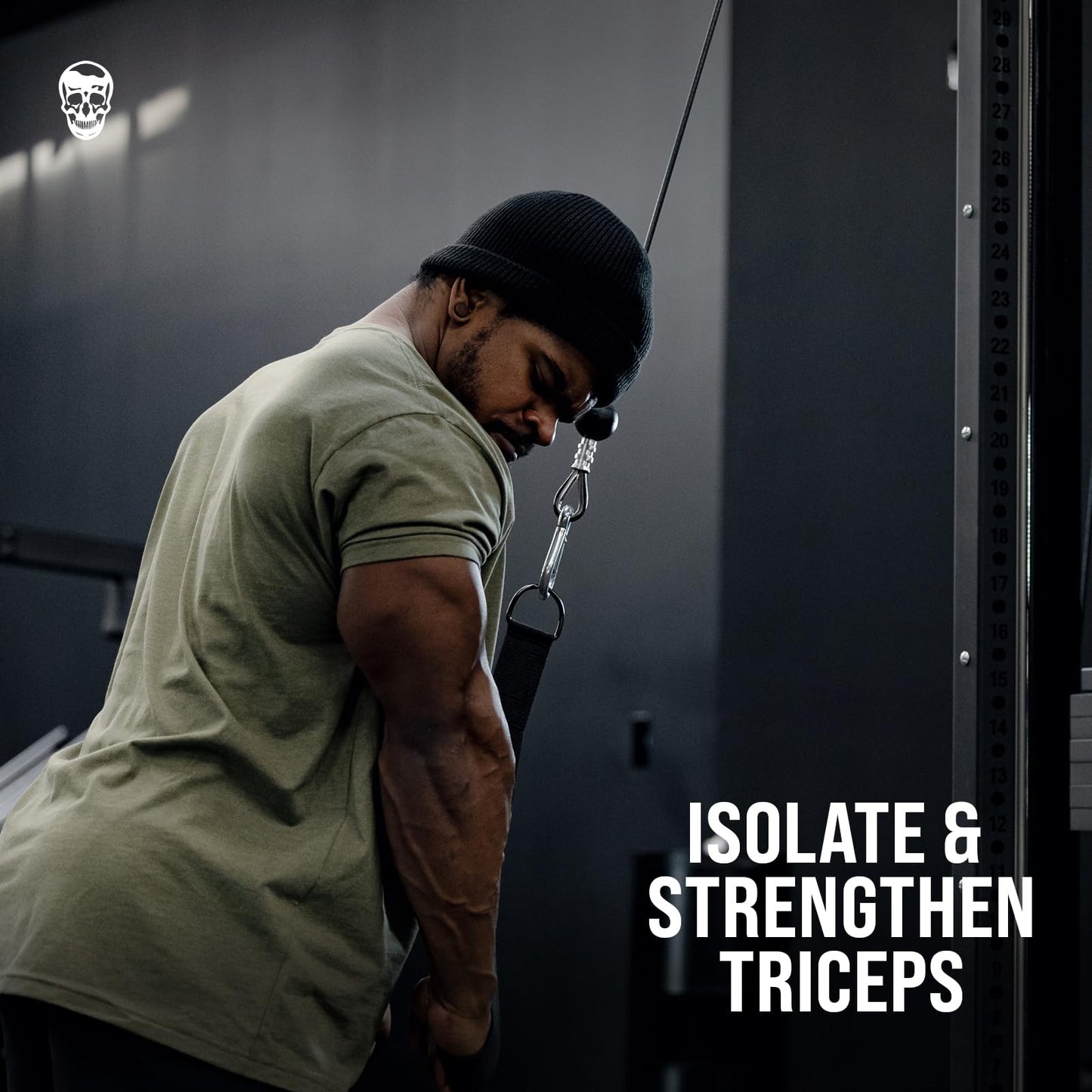 Gymreapers Tricep Rope Cable Attachment - Multi-Workout Tricep pull down Cable attachment - Perfect gym cable machine attachment