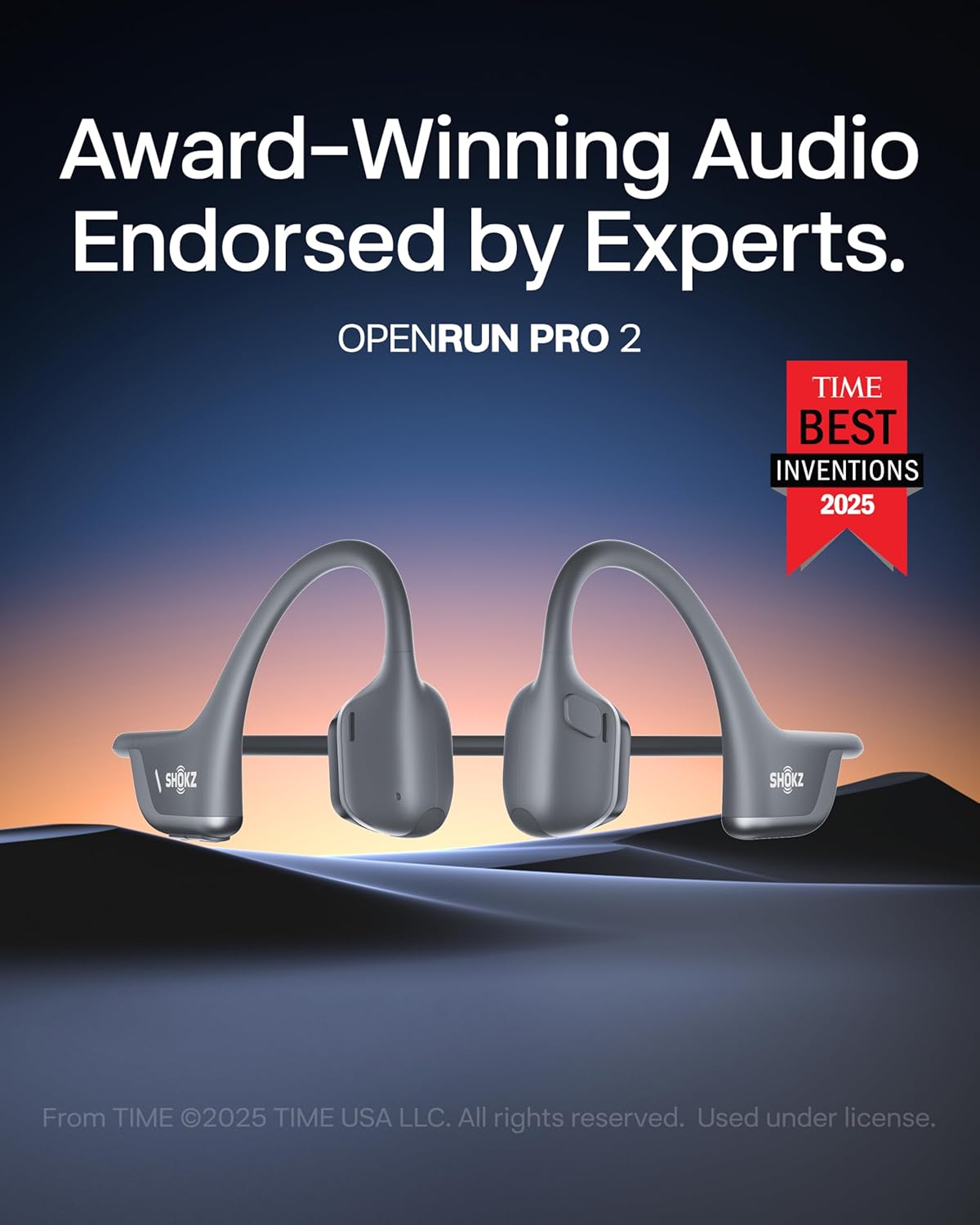 SHOKZ OpenRun Pro 2 - Bone Conduction Headphones | Wireless Sport Earphones with Deep Bass & Sweat Resistance