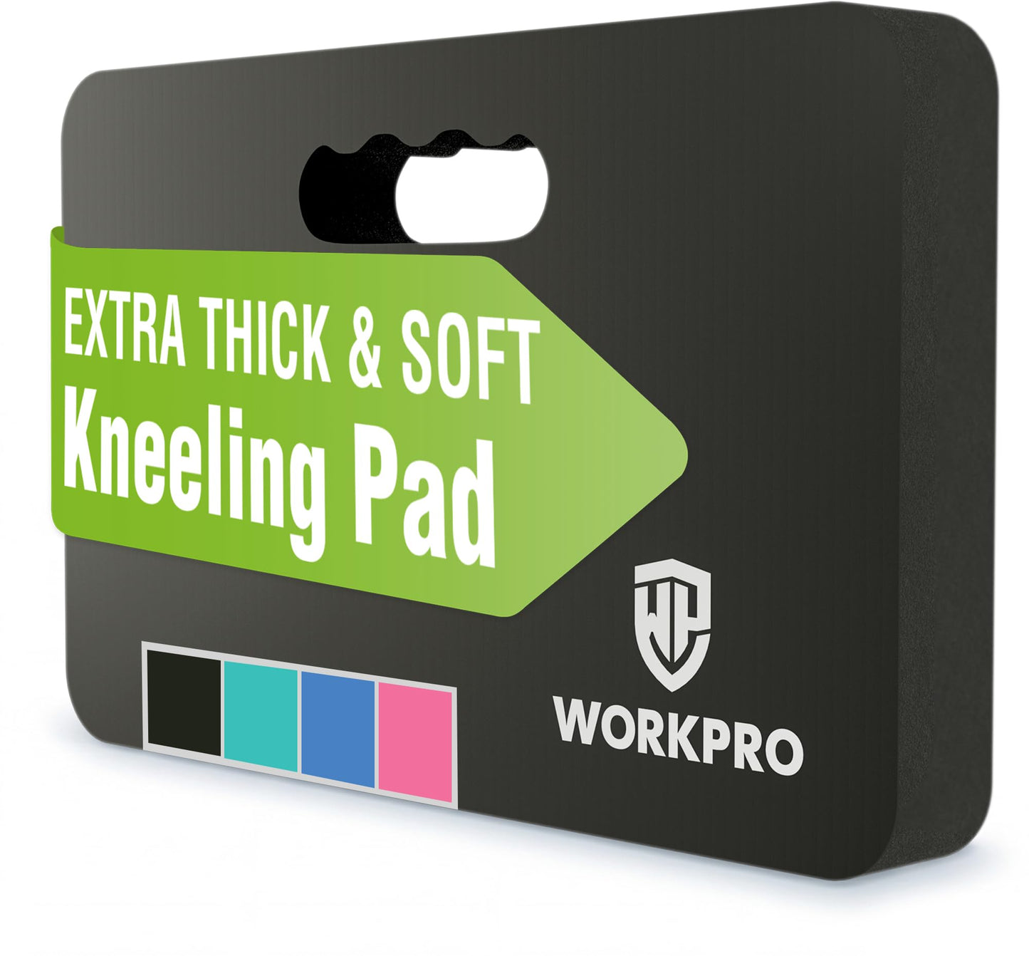WORKPRO Extra Thick Kneeling Pad, Soft NBR Foam Cushioning for Knee, Large Foam Kneeler Mat for Gardening, Bathing Baby, Exercise, Workout Supplies, 17.5 x 11 x 1.5 in, Black