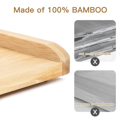 Bamboo Cutting Board Double Sided 28” x 18” with Juice Groove, Large Wooden Cutting Boards for Kitchen, Wood Chopping Board with Side Handles for Fruit, Meat, Kneading Dough