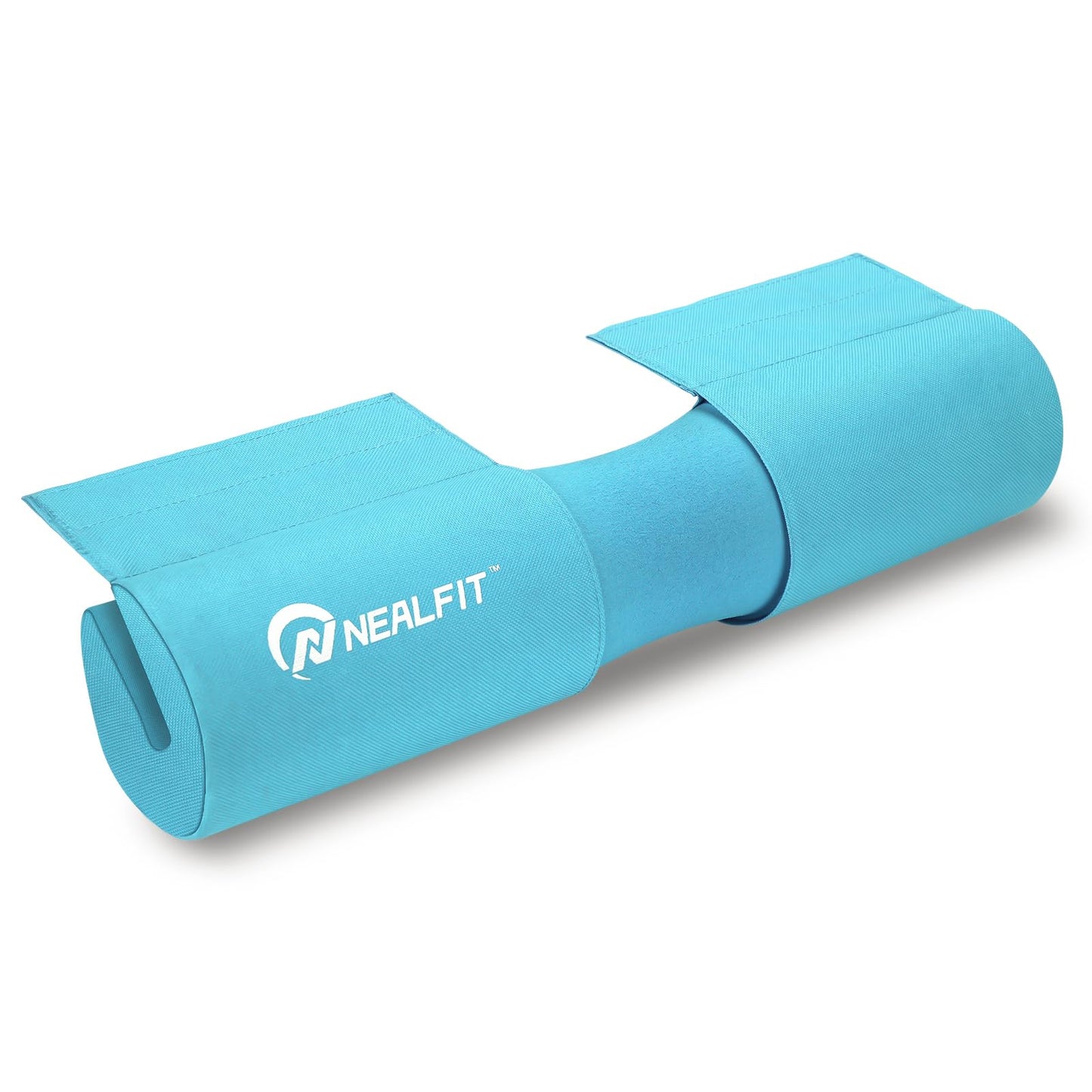 NEALFIT Barbell Squat Pad with Thick Nylon Padding, Hip Thrust Pad for Squats, Lunges, Neck Shoulder Squat Pad for Olympic or Standard Bars (Blue)