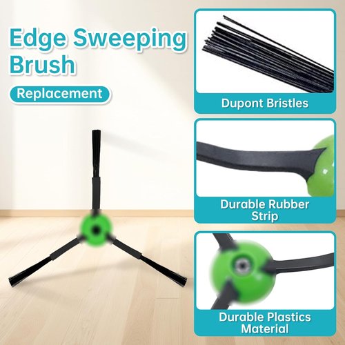 LOVECO Replacement Parts - Compatible with iRobot Roomba E, I & J Series | 2 Rubber Brushes, 8 Filters, 8 Brushes