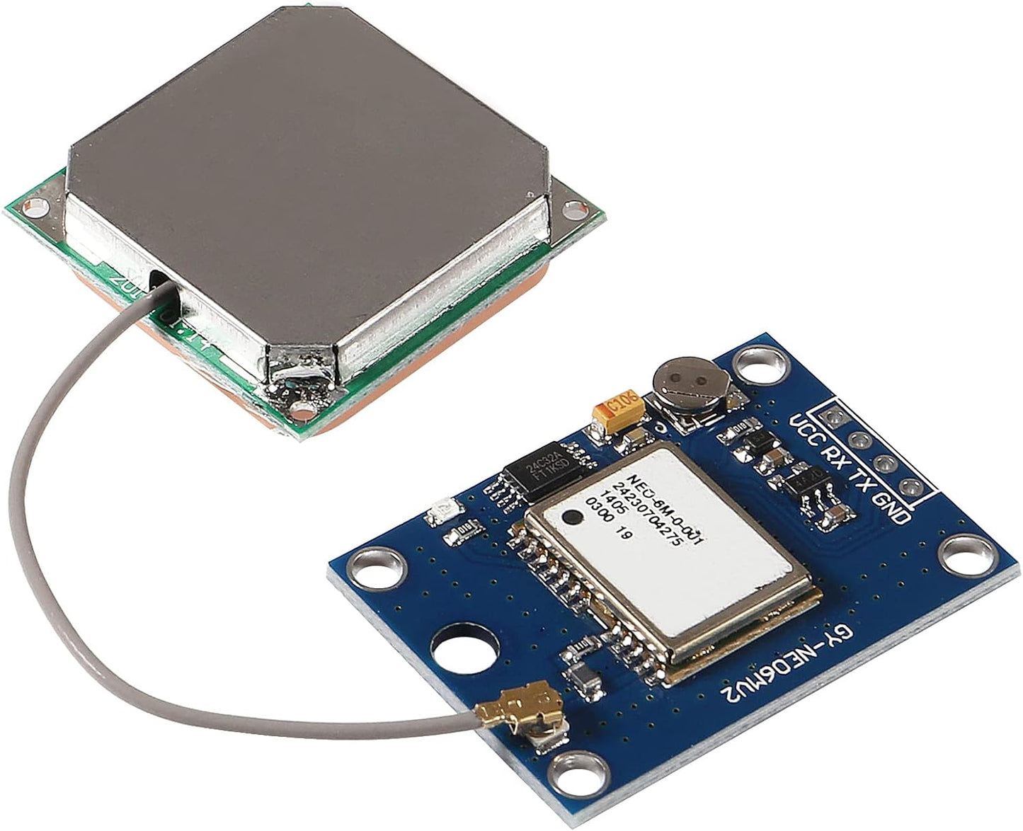DWEII 3 Set GY-NEO6MV2 NEO-6M NEO6MV2 APM2.5 STM32, ESP32 (3PCS GPS Module with Flight Control EEPROM MWC Large Antenna