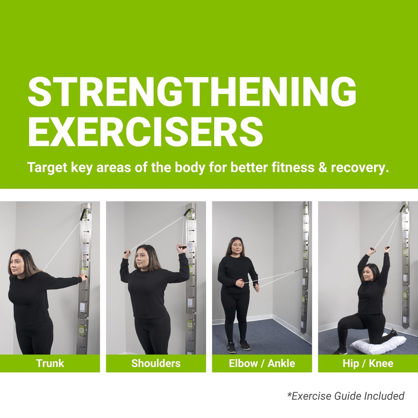 Web Slide 3-Pack Basics Rail System with Storage Rack, Stainless Steel - Perfect for Dynamic Warm-ups, CrossFit, Stretching, and Strength Building - Physical Rehab Equipment for Clinic, Home, or Gym