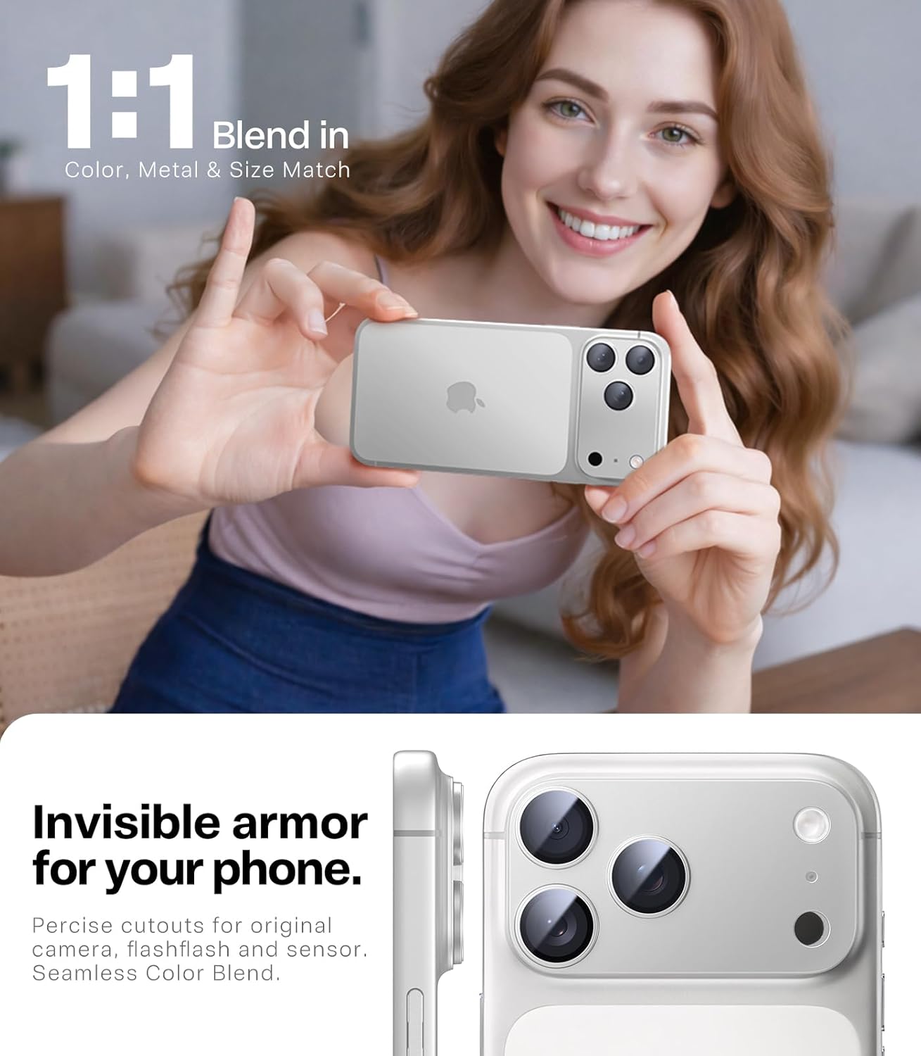 17 9H+ 12 1 Pack TORRAS for iPhone Pro Max Camera Lens Protector, [Metal Frame] with Military Grade Tempered Glass