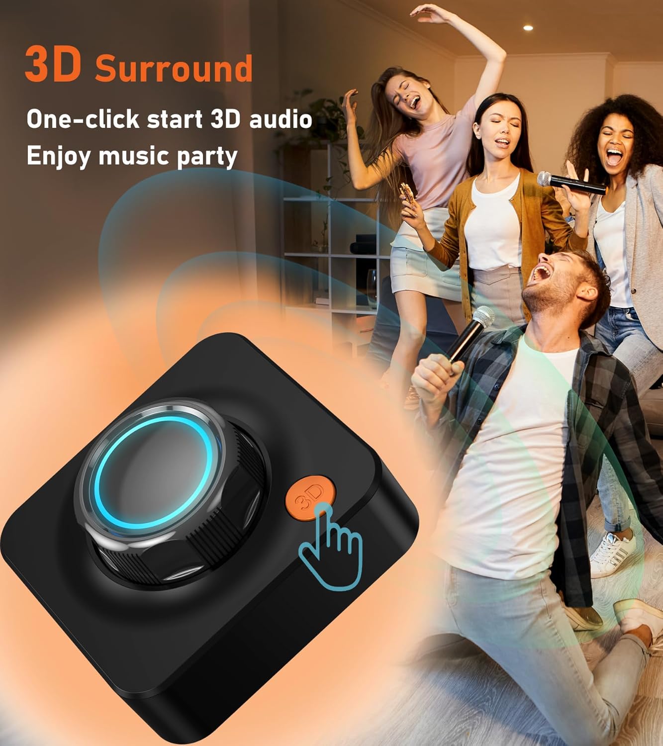 KAIY 3.5mm/Optical/COAXIAL 3D Bluetooth Receiver for Home Stereo, Bluetooth Adapter for Old Receiver with Low Latency
