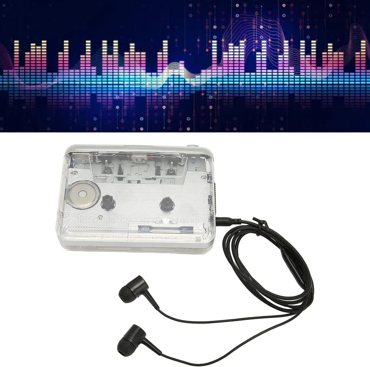 Kukyller Cassette Cassette Cassette Mp3 3.5mm Personal Player, Player to Converter Recorder Converter Audio Music