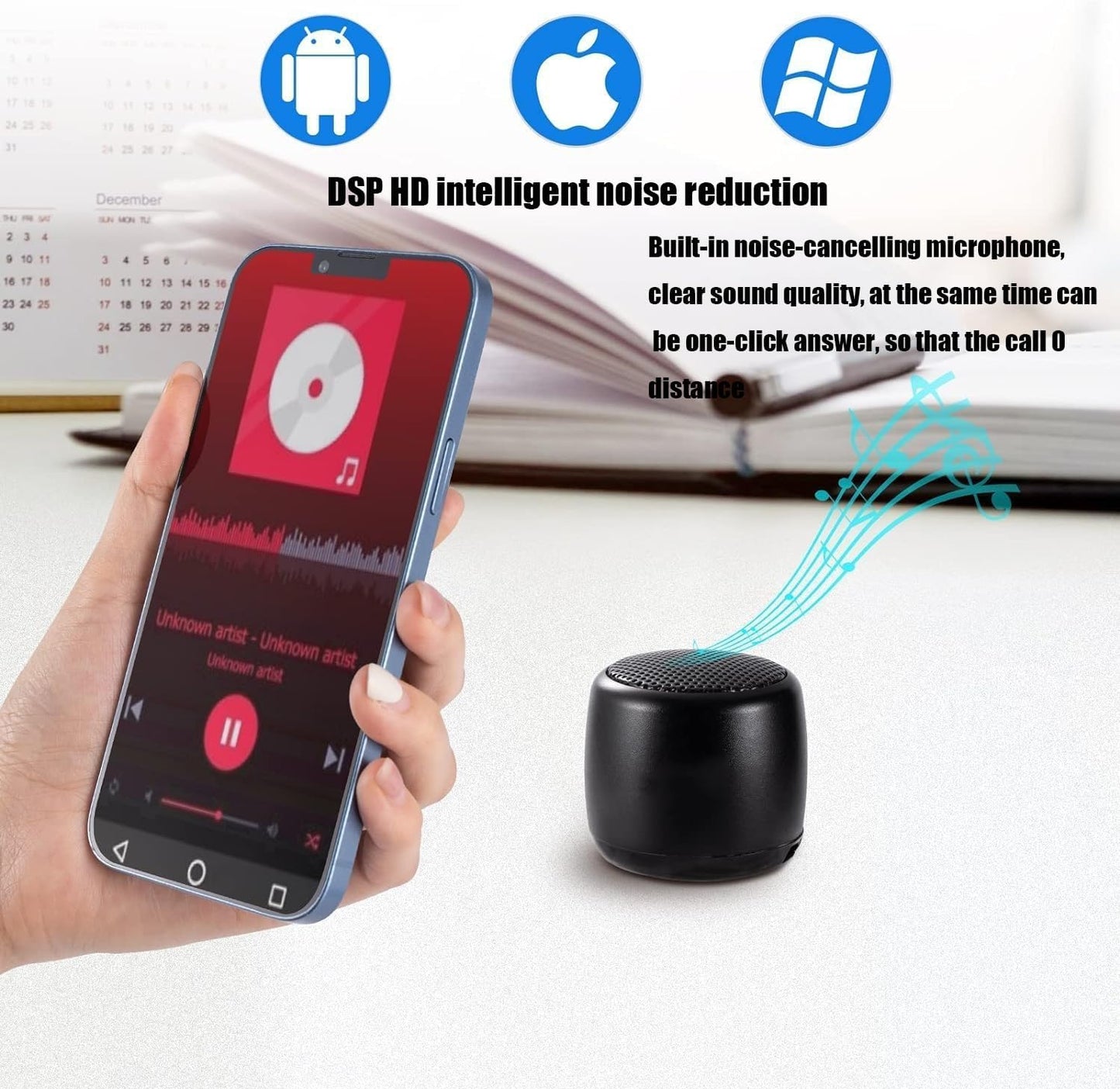 YXYKODM Best Mini Portable Bluetooth Speaker with HD Sound & Bass I Smallest Wireless Bluetooth Speakers