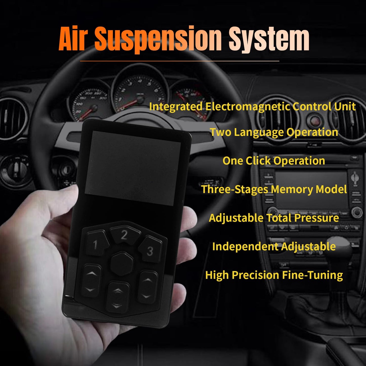 Air Management Top Grade 4-Valve Air Suspension System kit, Electronic Controll System/wireless remote control/pneumatic/airlift 3-Stages Memory ﻿