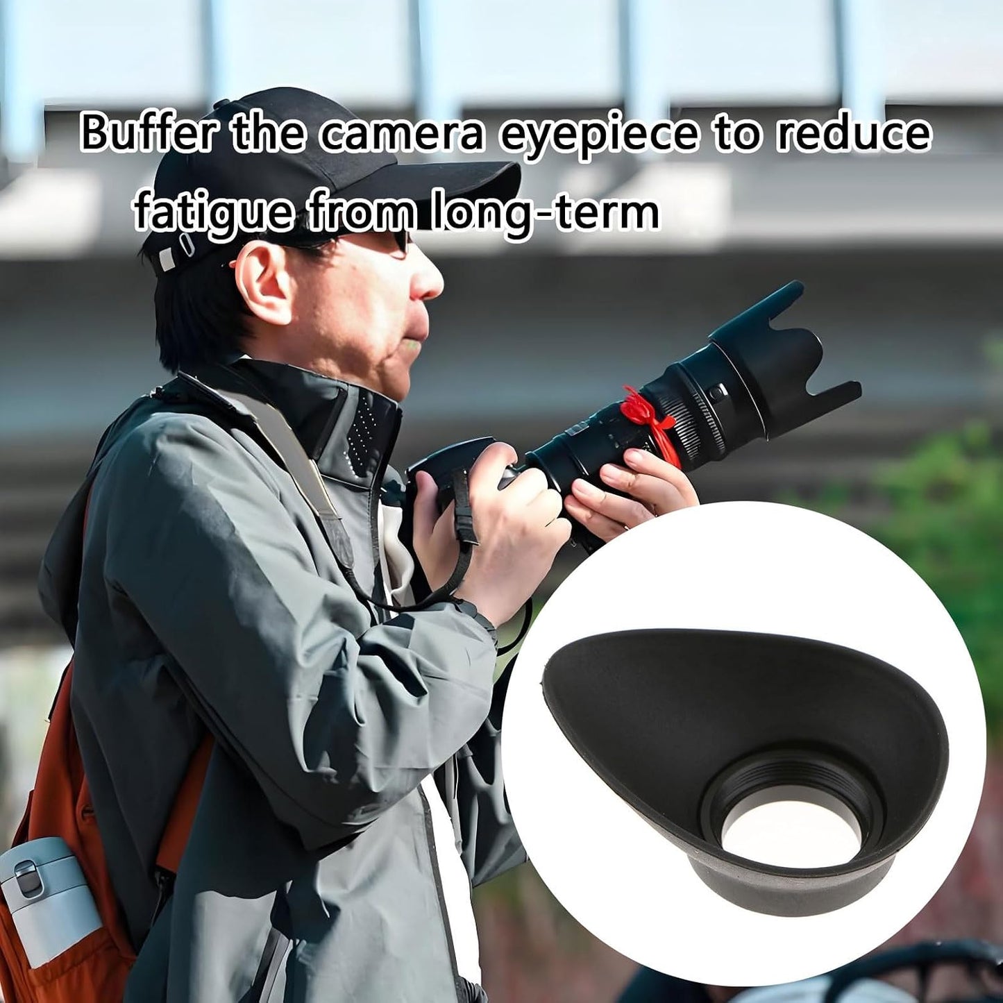 SHYYOULQE D700 D800 D3X D2X D2H 19mm Antiglare Camera Eye Cup for Viewfinder Accessory Flexible Soft Silicone Shield