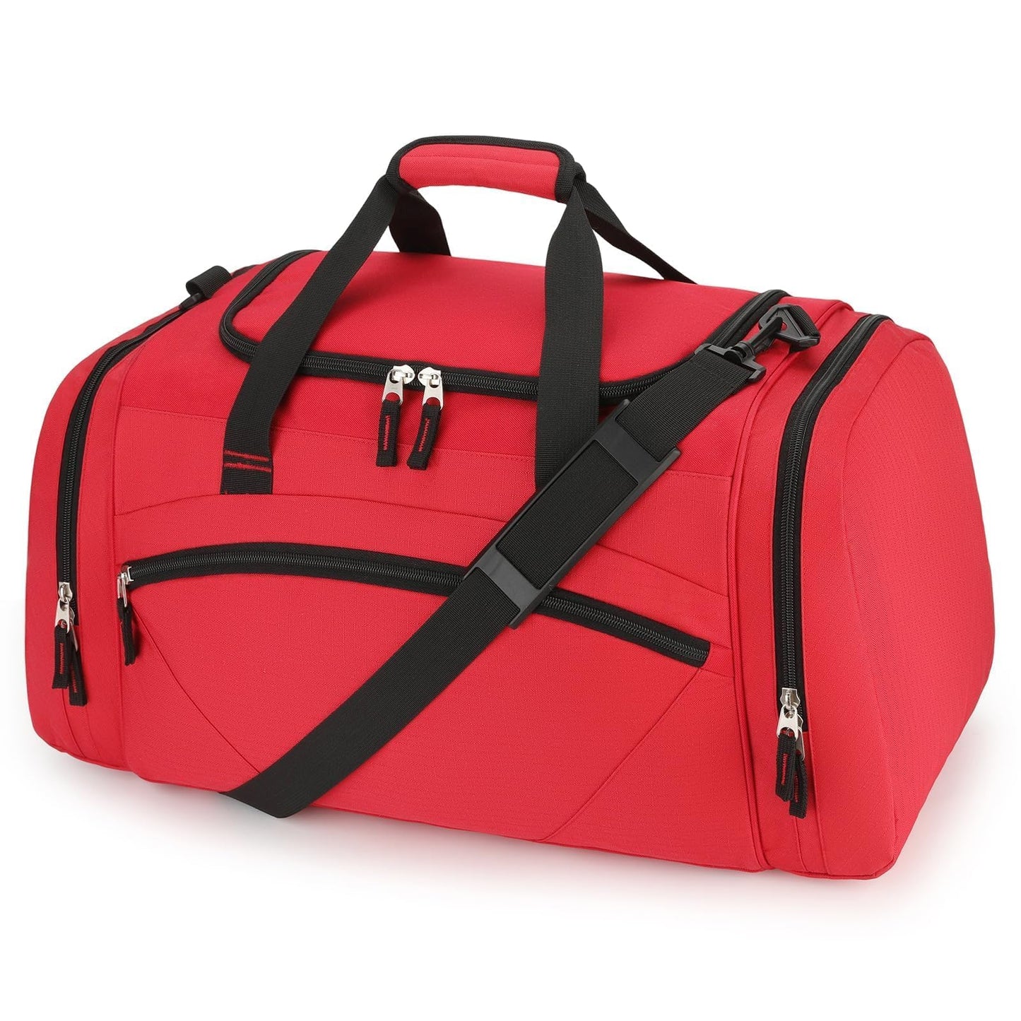 Uarition Mens Gym Bag, 55L Large Sports Duffle Bags, Workout Bags Lightweight, Red