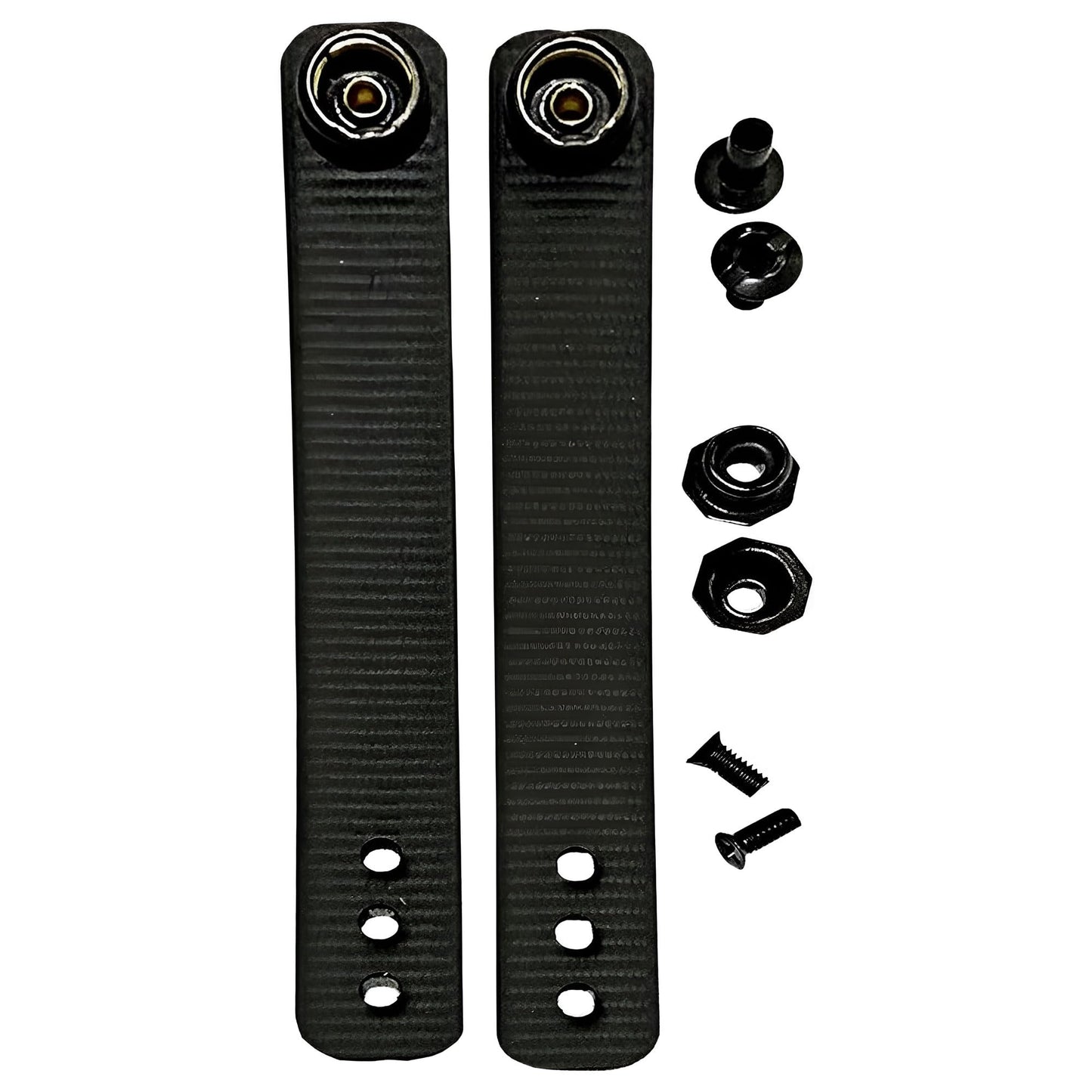HolsterBuilder IWB Soft Holster Belt Loops - Holster Accessories with Dot Cap for Better Security, Heavy-Duty Belt Clip Works with 1.5" & 1.75" Belts - Kydex & Sheath Hardware Kit (Black)