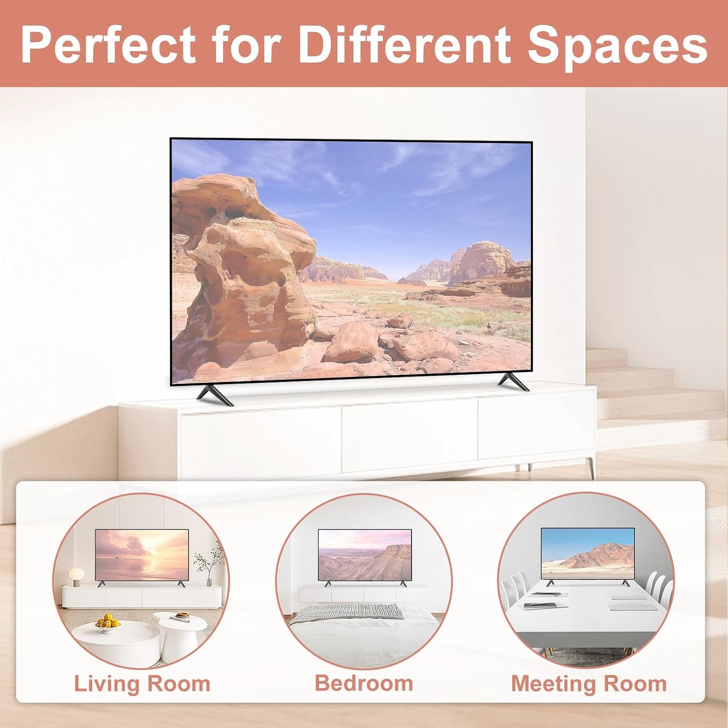 Maozhren 40" 43" 40H5590F 40H4F 40H3F9 40H4030F1 43H4F 43H4030F 43H4030F1 Set, TV Stand for Hisense TV Legs, Only