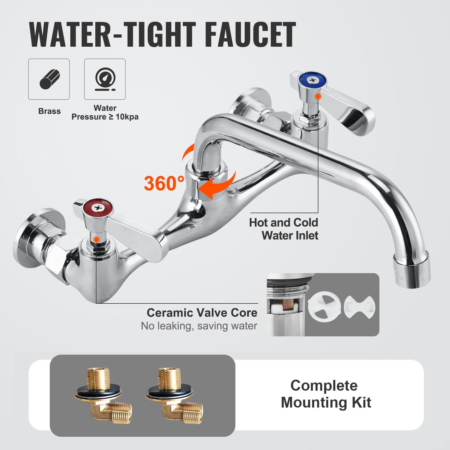 VEVOR Stainless Steel Prep & Utility Sink, 1 Compartment Free Standing Small Sink Include Faucet & legs,commercial Single Bowl Sinks for Garage, Restaurant, Kitchen, Laundry