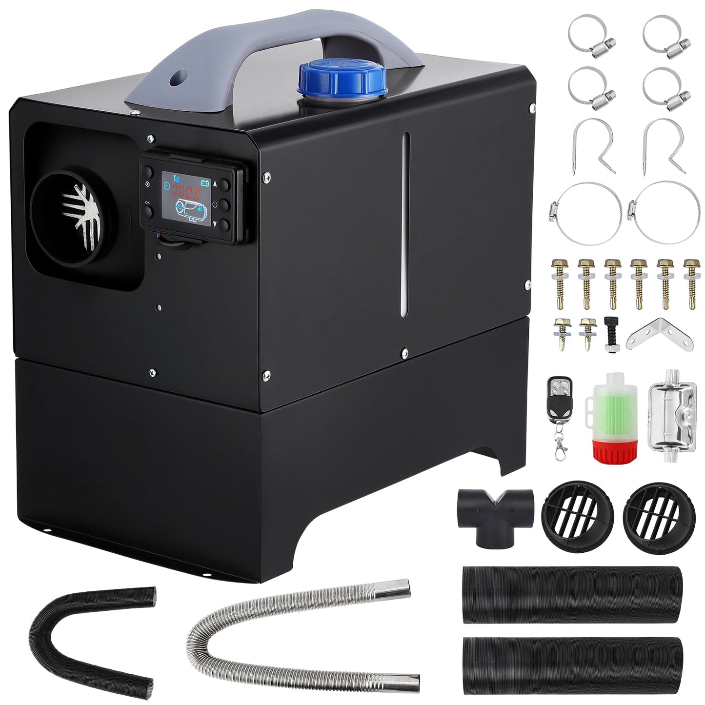 KIMORE 5KW Diesel Heater, Portable, Remote Control, LCD Monitor, Quick Heating for RV, Truck, Camper, Trailer