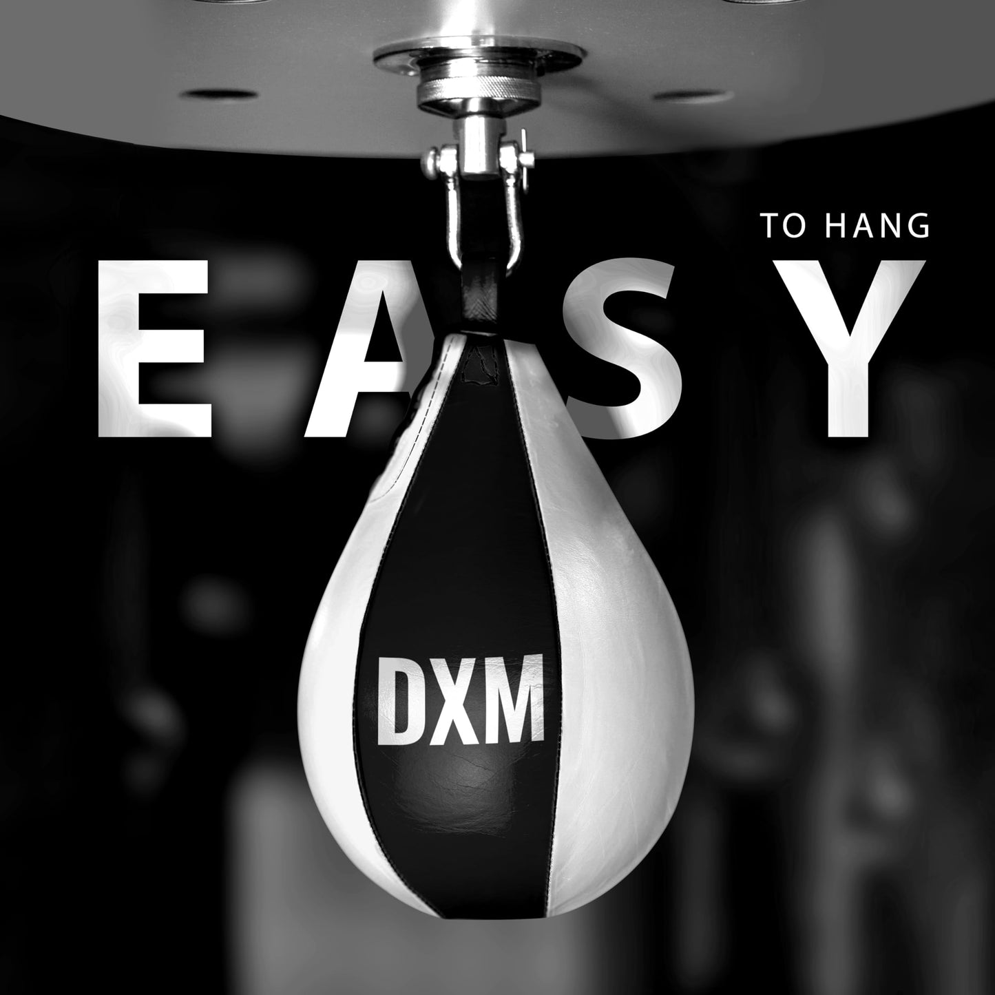 DXM SPORTS Boxing Speed Bag Boxing Ball - Kickboxing Workout Punching MMA Muay Thai Training Exercise Speedball (Black & White, 11.5")
