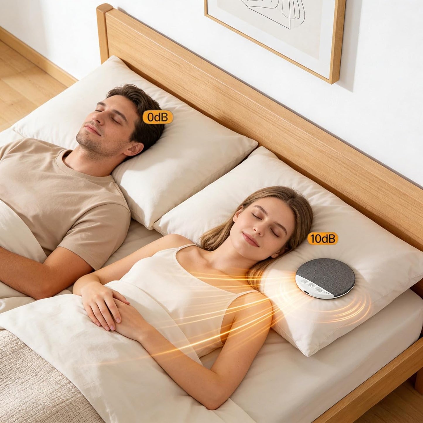 Generic 2026 New Sleep Under Pillow Speaker - Wireless Bluetooth Pillow Speaker with White Noise Timer, Bone Conduction