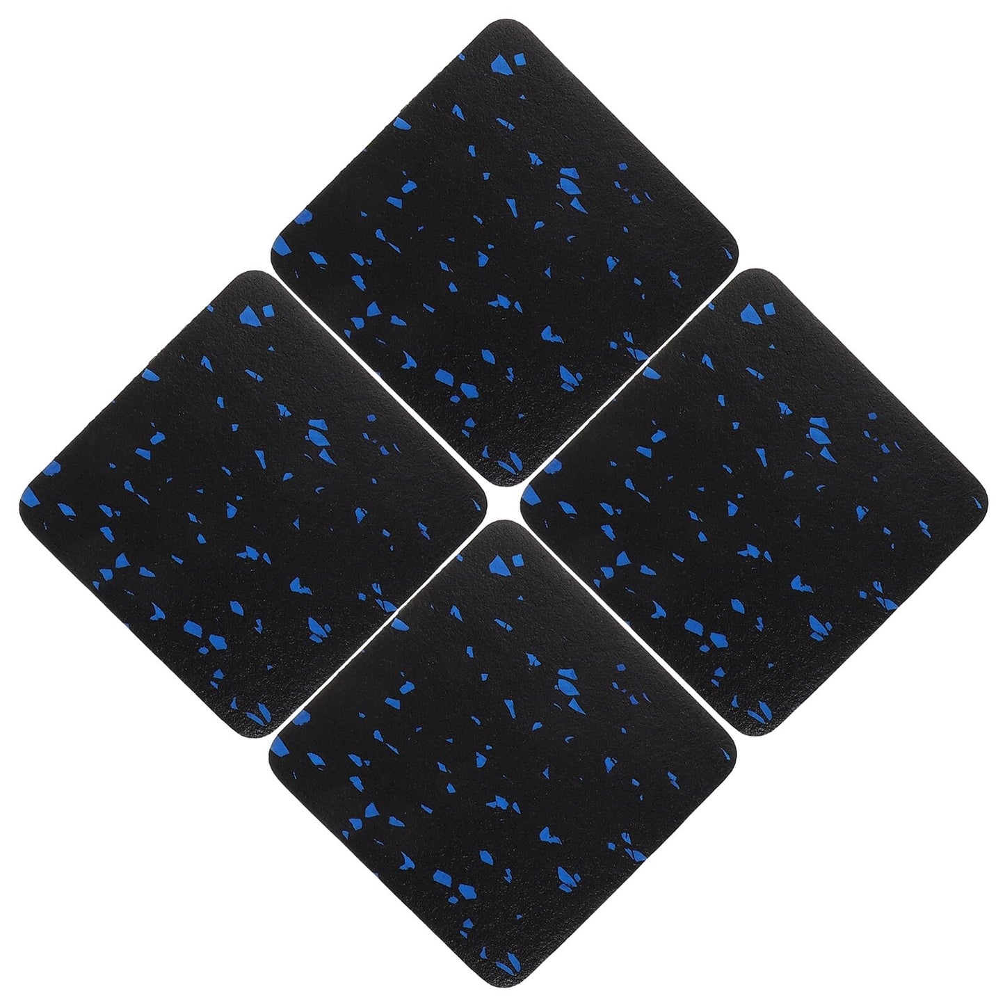 HOODANCOS 4pcs Anti Vibration Treadmill Mat Non-Slip Shock Absorbing Fitness Equipment Mat Thick Noise Reduction Floor Protector for Home Gym Exercise
