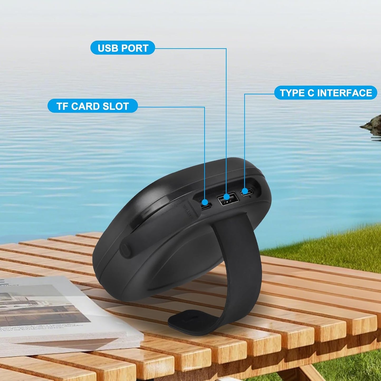 Enbiawit Portable Bluetooth Speaker for Bike, Mini Outdoor Travel Speakers, Wireless Traveling Bicycle Speakers
