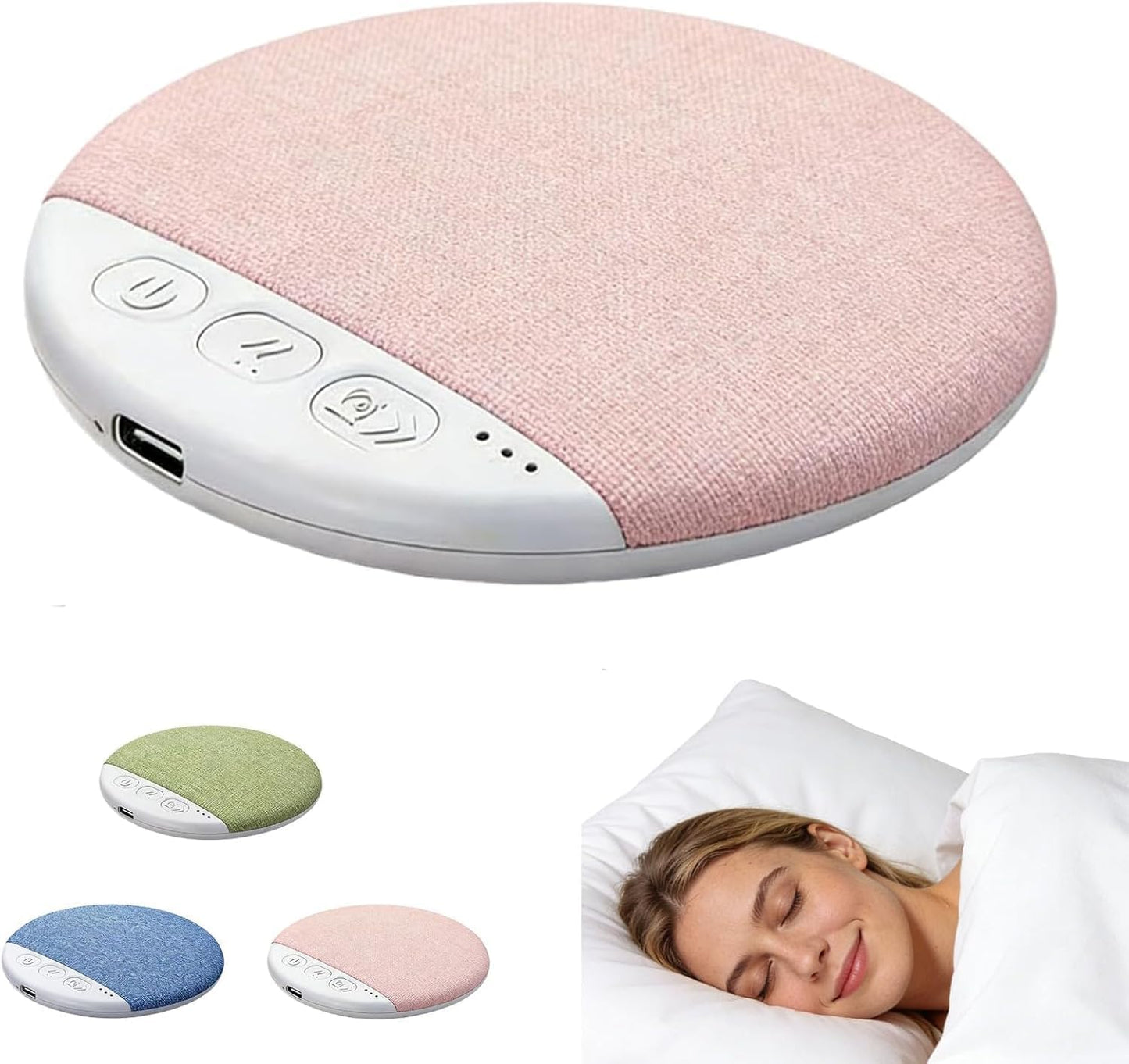 BibYuga Pillow Speakers for Sleeping,Bluetooth Under Pillow Speaker with White Noise Timer Wireless Headphones Wireless