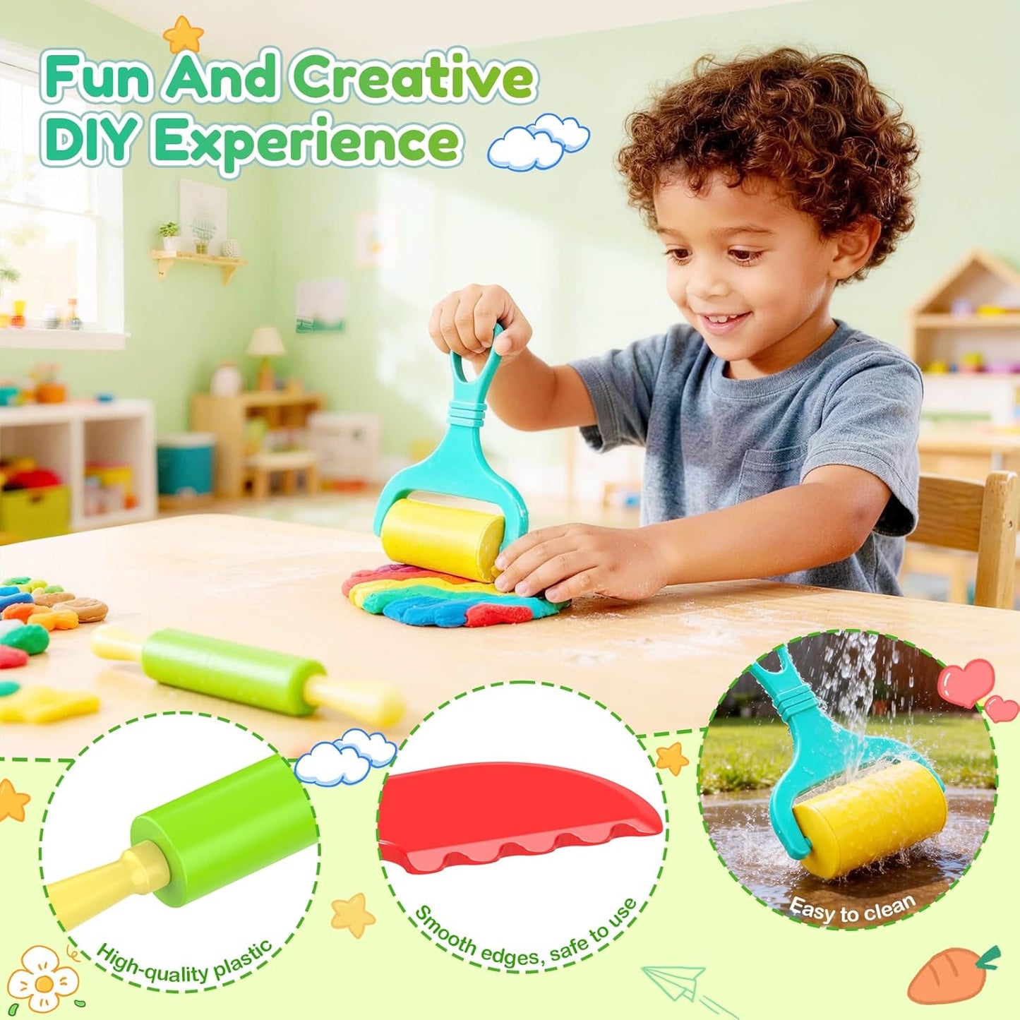 Skiennix 34PCS Sensory Bin Filler Tools - Fine Motor Skills Scooper Set with Scoops & Tweezers