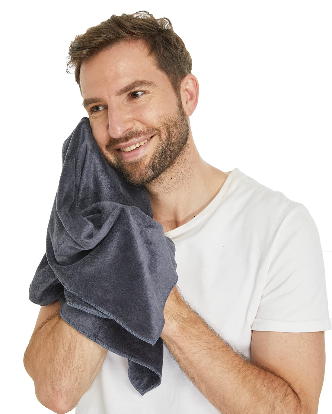 HOPESHINE Gym Towels for Men & Women Sweat Towels Working Out Microfiber Sports Towel Fast Drying Super Absorbent Compact Soft Camping, Hiking, Backpacking, Yoga, Travel, Exercise 3-Pack