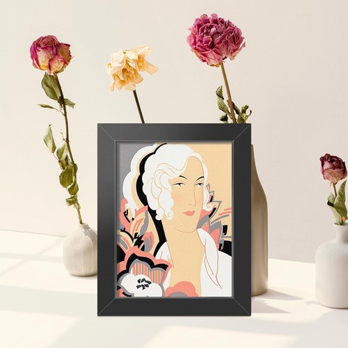 LaVie Home 2x3 Picture Frame - Classic Black Frame with HD Plexiglas for 2x3 Photos