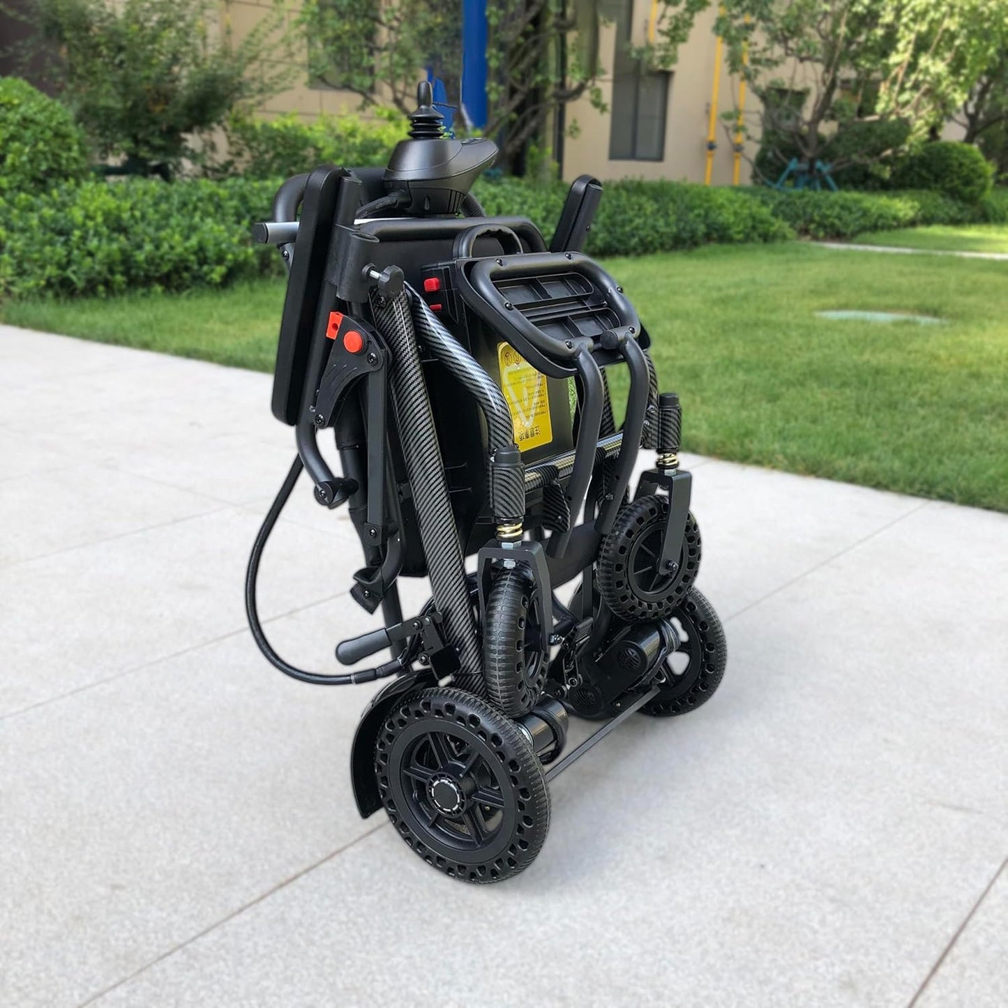 [2026 Model] Ultra Lightweight Folding Electric Wheelchair for Adults - Only 30 lbs, Airline Approved Travel Power Wheelchair, All-Terrain Motorized Wheelchair for Seniors
