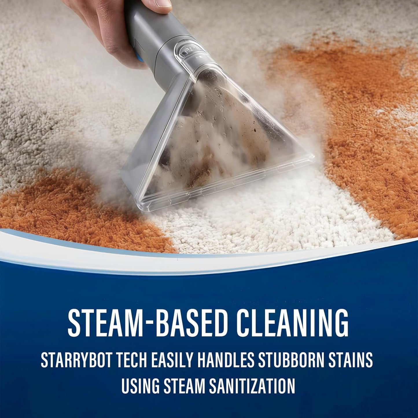 Starrybot Portable Carpet Cleaner - Powerful Deep Cleaning Machine for Home | Compact Design