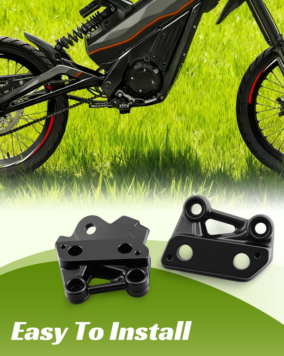 Electric Dirt Bike Foot Peg Bracket Fit for Talaria X3 X3 PRO, Dirt Bike Foot Peg Bracket Footrest Pedal Support CNC Replacement Kit