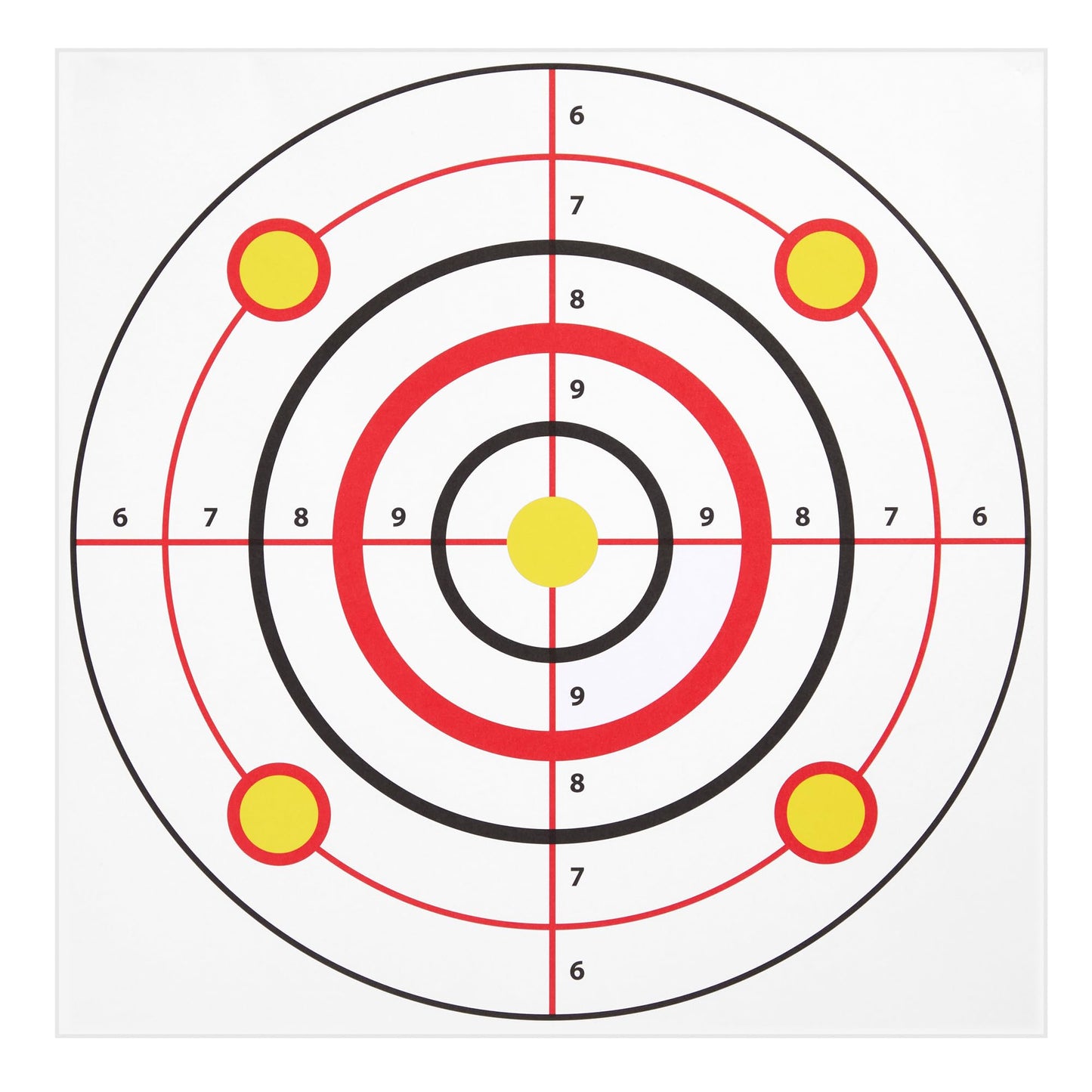 Juvale Paper Shooting Targets - High-Visibility Bullseye for Archery Accessories - Indoor & Outdoor Use with Paper Targets - Versatile Shooting Accessories - 11 x 11 in - Pack of 50